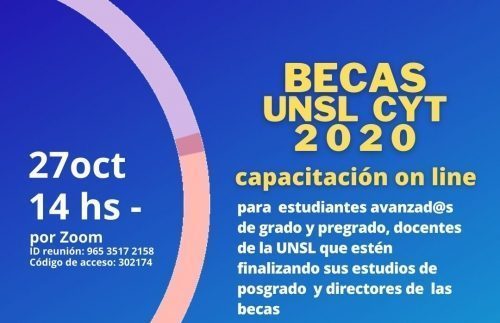 BECAS CyT UNSL – Capacitación Online