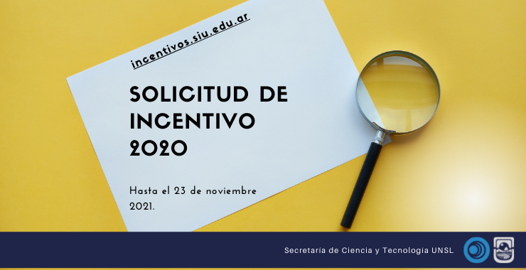 SOLICITUD DE INCENTIVO  2020